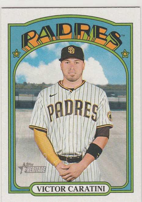 2021 Topps Heritage High SP #706 Victor Caratini San Diego Padres