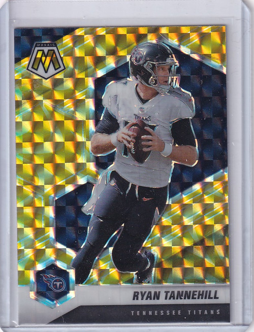 2021 Panini Mosaic Prizm Yellow #193 Ryan Tannehill Tennessee Titans