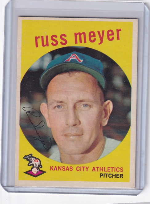 1959 Topps 482 Russ Meyer - Kansas City Athletics