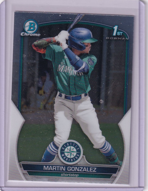 2022 Bowman Chrome #BCP-28 Martin Gonzalez Seattle Mariners