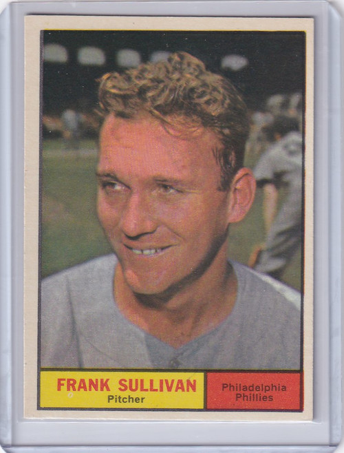 1961 Topps #281 Frank Sullivan - Philadelphia Phillies