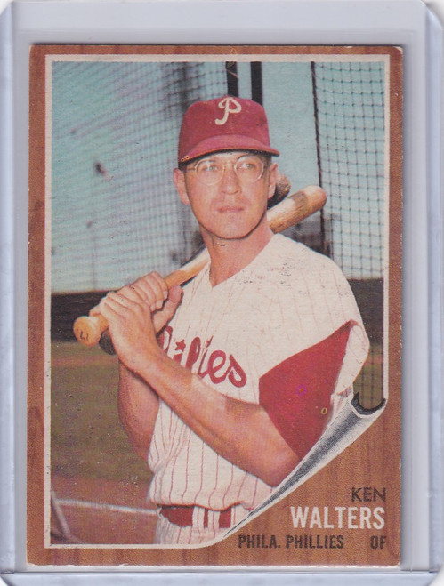 1962 Topps #328 Ken Walters - Philadelphia Phillies