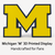 Michigan Wolverines M Logo Sign | 3D Printed NCAA Football Desk & Wall Display