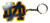 Notre Dame ND Logo Keychain – Fan Gift, Stocking Stuffer