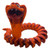 Embercoil Articulated King Cobra Flexi Snake Toy Orange Red Reptile Figure