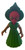 Dark Witch Figurine Gothic Fantasy 3D Printed Spooky Hooded Figure Gift - Calm