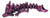 Amethyst Dream Dragon Articulated Fantasy Purple Metallic 3D Printed Collectible