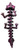 Amethyst Dream Dragon Articulated Fantasy Purple Metallic 3D Printed Collectible