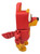 Rufus the Block Pup 3D Printed Articulated Puppy Dog Figure Cute Desk Toy