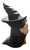 3D Printed Witch Gnome Halloween Decor Black Hat Figurine Shelf Desk Display