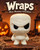 Mini Mummy 3D Printed Figurine Cute Halloween Spooky Desk Decor 2 Inch