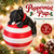 Peppermint Pup 3D Printed Christmas Ornament Black Dog Holiday Decor 2"