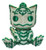 3D Printed Christmas Sugar Cookie Dragon Figurine Green White Holiday Decor 3"