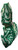 3D Printed Christmas Sugar Cookie Dragon Figurine Green White Holiday Decor 3"