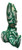 3D Printed Christmas Sugar Cookie Dragon Figurine Green White Holiday Decor 3"