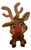 3D Printed Red Nose Reindeer Christmas Ornament Standing Figurine 4.5"