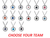 NFL Football Team Logo Womens Ladies Rhinestone Hoop Necklace Pick Your Team