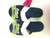 Seattle Seahawks Womens Stripe Logo Slippers