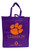 Clemson Tigers Printed Non-Woven Reusable Grocery Tote Bag (2 Pack)