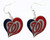 MLB Baseball Swirl Heart Earrings Pick Your Team