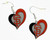 MLB Baseball Swirl Heart Earrings Pick Your Team
