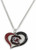 NCAA Football Swirl Heart Necklace Pick Your Team