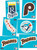 1985 Fleer Sticker Lot of 6 . Phillies, Padres(2), Royals, Angels, Blue Jays