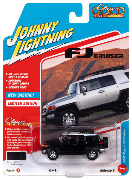 Johnny Lightning JLCG030 Classic Gold VER B 2007 Toyota FJ Cruiser Black