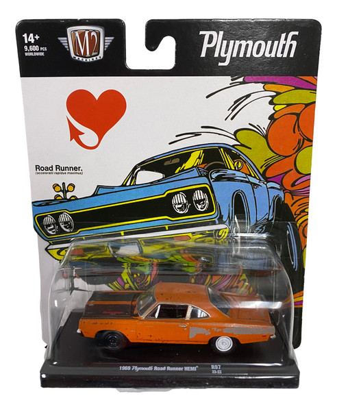M2 Machines Auto-Drivers 1:64 R97 1969 Plymouth Road Runner Hemi