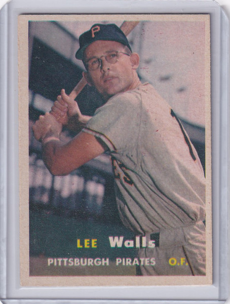 1957 Topps Baseball #52 Lee Walls - Pittsburgh Pirates