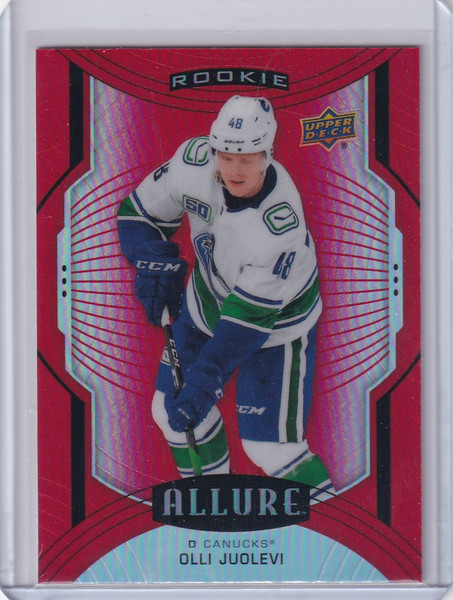 2020-21 Upper Deck Allure Red #126 Olli Juolevi Vancouver Canucks