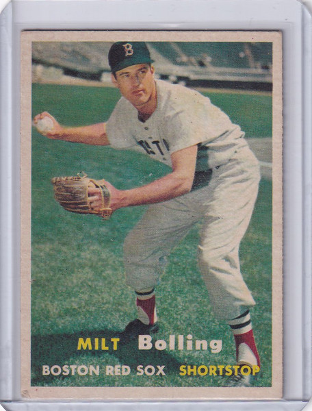 1957 Topps Baseball #131 Milt Bolling - Boston Red Sox