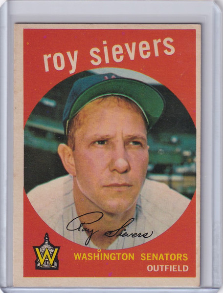 1959 Topps Baseball #340 Roy Sievers - Washington Senators
