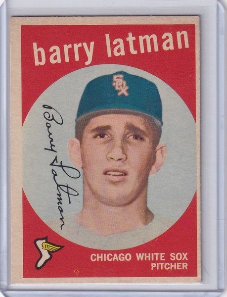 1959 Topps Baseball #477 Barry Latman - Chicago White Sox RC
