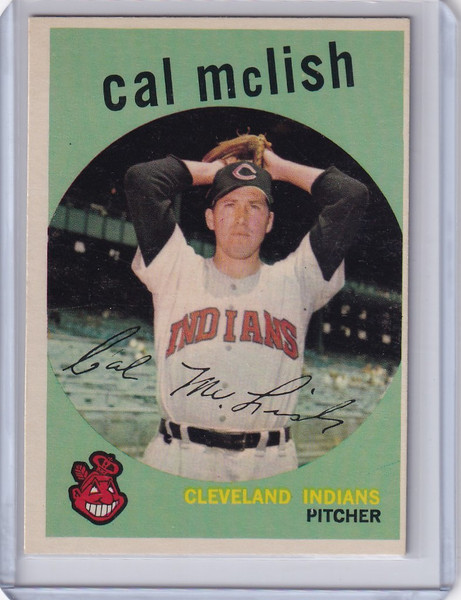 1959 Topps Baseball #445 Cal McLish - Cleveland Indians