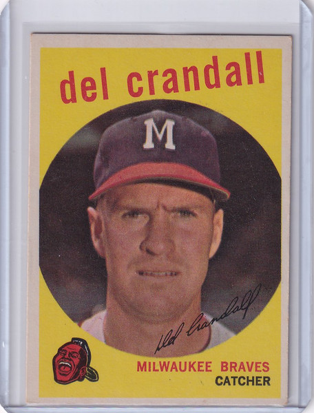 1959 Topps Baseball #425 Del Crandall - Milwaukee Braves