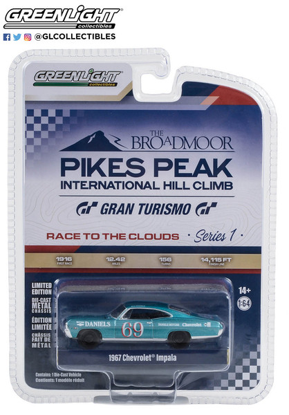 Greenlight 1:64 Pikes Peak Intnal Hill Climb Series 1 1967 Chevrolet Impala