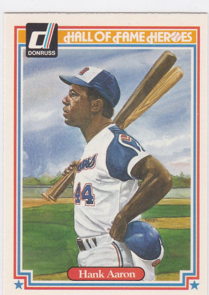 1983 Donruss Hall of Fame Heroes #34 Hank Aaron Atlanta Braves