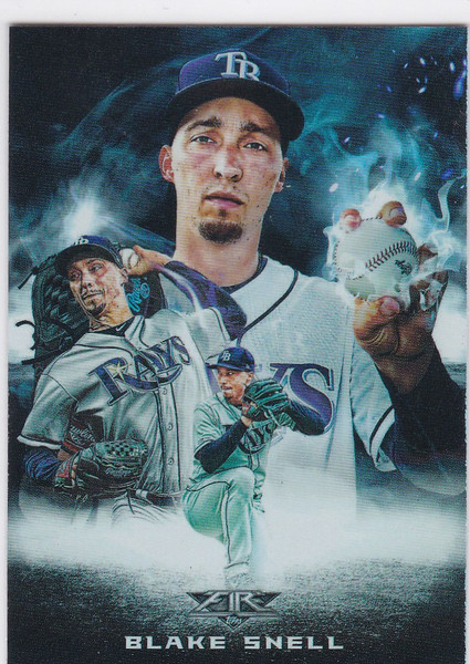 2020 Topps Fire #SM-1 Blake Snell Smoke And Mirrors Tampa Bay Rays