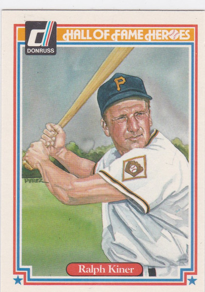 1983 Donruss Hall of Fame Heroes #38 Ralph Kiner