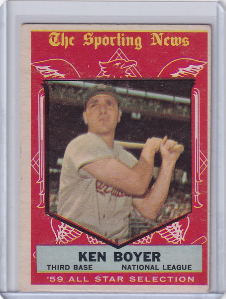 1959 Topps Baseball #557 Ken Boyer - St. Louis Cardinals AS