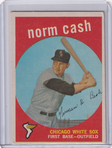 1959 Topps Baseball #509 Norm Cash - Chicago White Sox RC