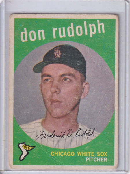 1959 Topps Baseball #179 Don Rudolph - Chicago White Sox