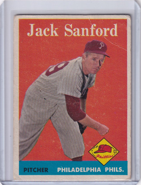 1958 Topps #264 Jack Sanford - Philadelphia Phillies