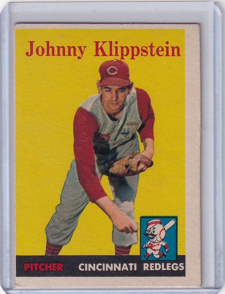 1958 Topps #242 Johnny Klippstein - Cincinnati Reds