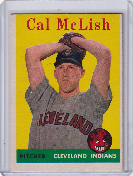 1958 Topps #208 Cal McLish - Cleveland Indians