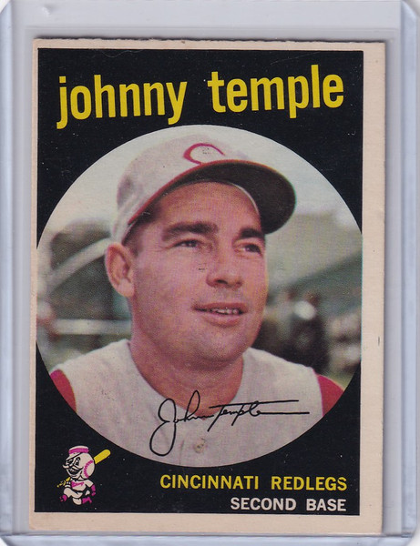 1959 Topps Baseball #335 Johnny Temple - Cincinnati Reds
