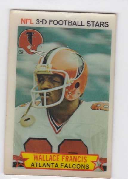 1980 Stop 'N Go NFL Football Stars #13 Wallace Francis Atlanta Falcons