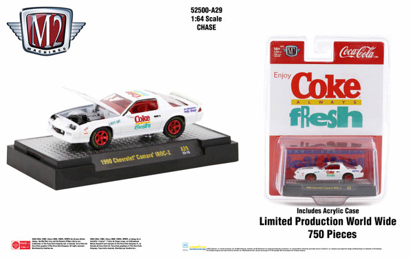 M2 Machines Coca-Cola Release A29 1990 Chevrolet Camaro IROC Z CHASE
