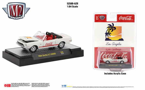 M2 Machines Coca-Cola Release A29 1968 Shelby GT 500KR